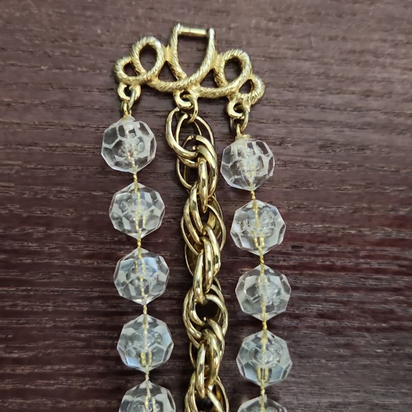 SARAH COVENTRY Vintage multi strand named GOLDEN ICE 7.5 " three strand bracelet - Picture 5 of 11